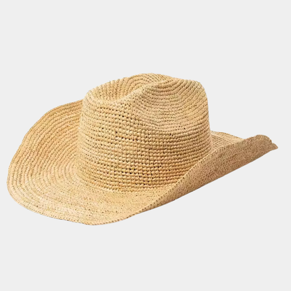 Tilda Raffia Cowboy Hat - Natural
